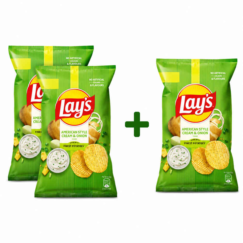 Lay's American Cream & Onion Potato Chips Combo