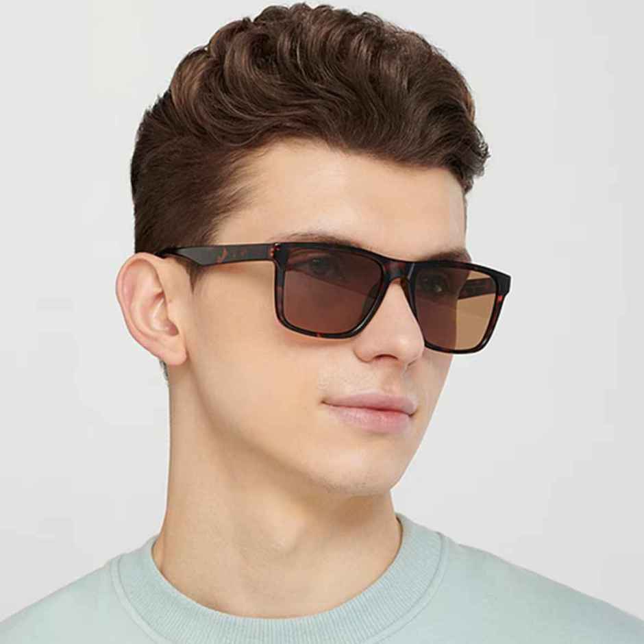 Vincent Chase By Lenskart Unisex Wayfarer Sunglasses | Brown - L