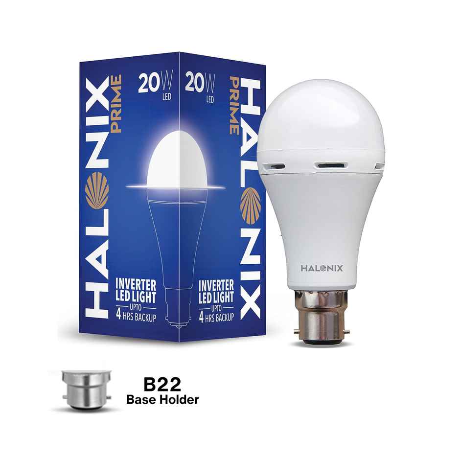 Halonix 20W B22 Rechargeable Emergency Light Inverter Led Bulb