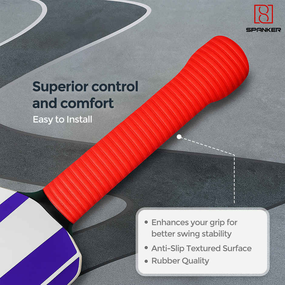 Spanker Sports Cricket Bat Grip Set | Anti-Slip Rubber Bat Handle Grips for Adults & Kids