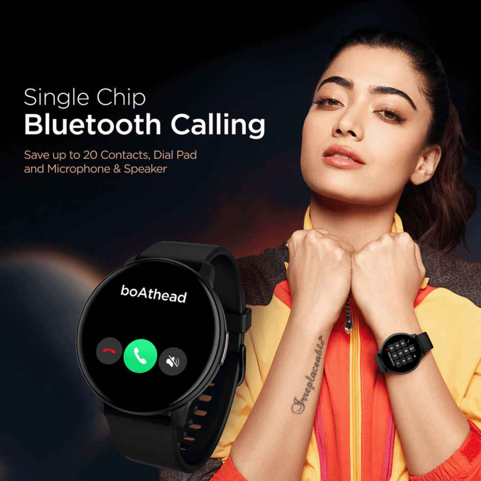 boAt Lunar Connect Smartwatch | 1.3" Display | BT Calling - Active Black