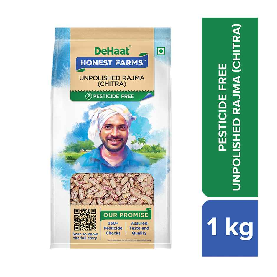 Dehaat HF Unpolished Rajma Chitra | Pesticide Free