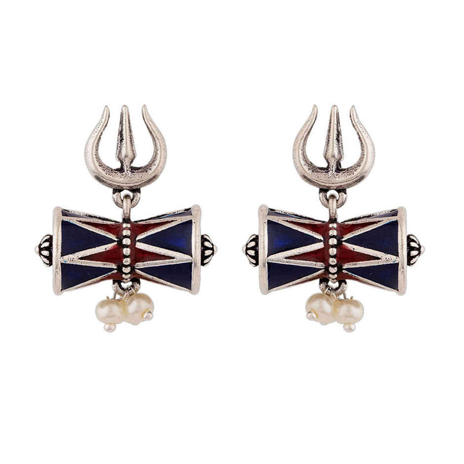 Voylla Moksha Damru Trishul Earrings
