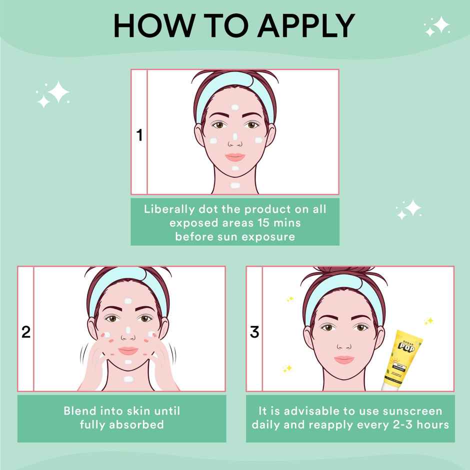 SUGAR POP SPF 50 Sunscreen With Vitamin C And Hyaluronic Acid