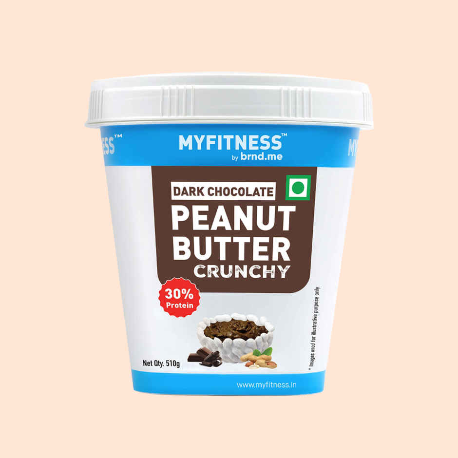 MyFitness 30g High Protein Dark Chocolate Crunchy Peanut Butter Spread with Added Whey