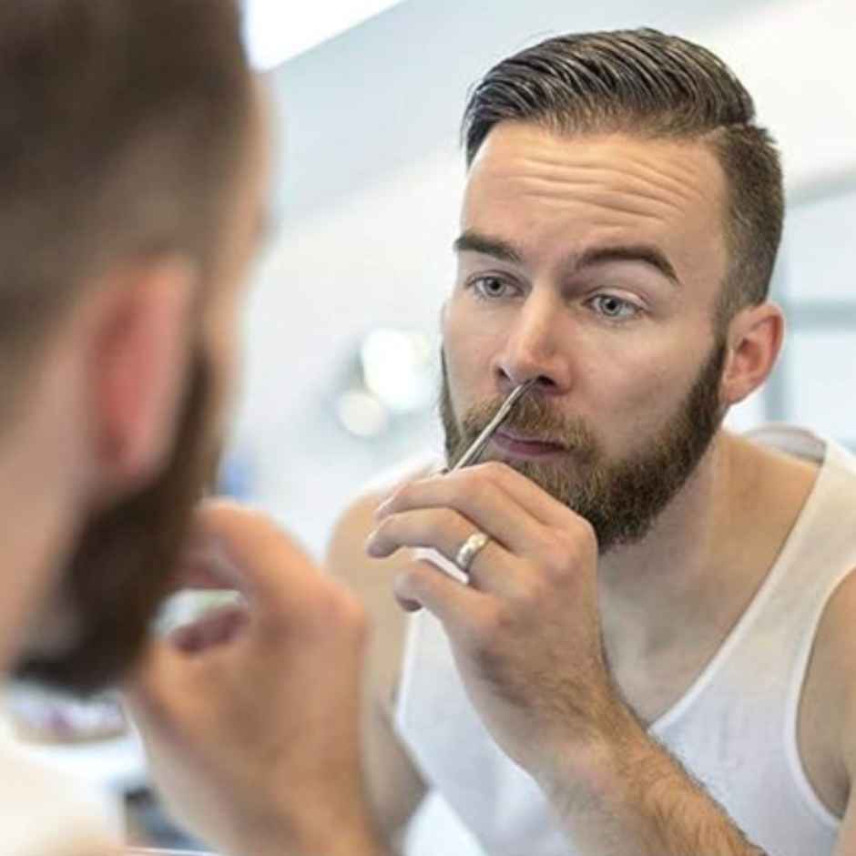 Bronson Professional Pointed ScisBAUs for Eyebrow, Beard, and Nose Hair Trimming (Stainless Steel)