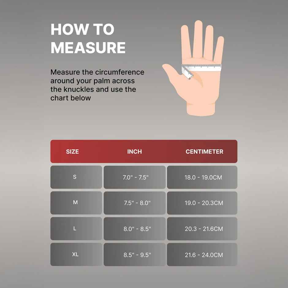 Cult Workout Gym Gloves | XL | Black/Red