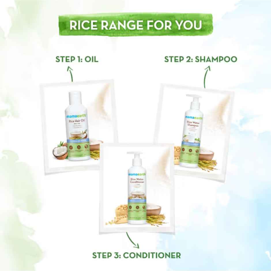 Mamaearth Rice Water Shampoo With Rice Water And Keratin