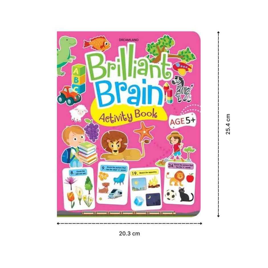 Brilliant Brain Activity Book for kid 5+ with Fun Activities, Puzzles & Learning Activities for Kid