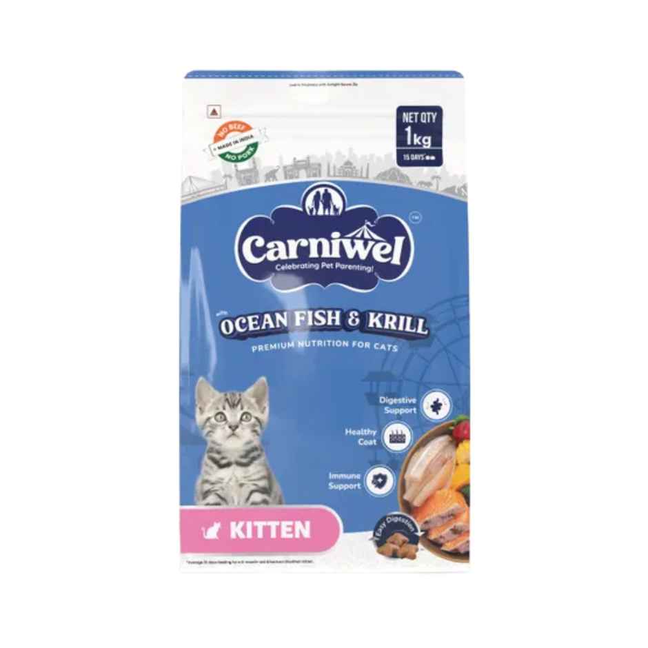Carniwel Ocean Fish & Krill Dry Cat Food, Kitten