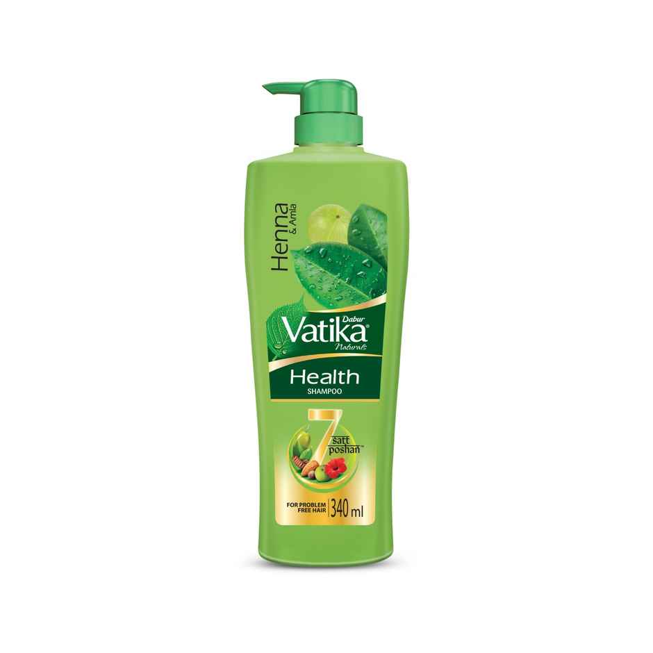 Vatika Naturals Health Shampoo with Henna & Amla - Power of 7 nourishing herbs