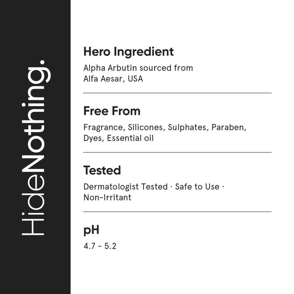 Minimalist 2% Alpha Arbutin Face Serum For Hyperpigmentation