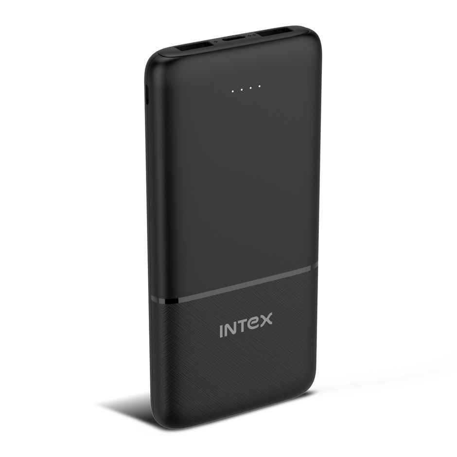 Intex 10000 mAh 12 W Power Bank (Smokey Black, Lithium Polymer)