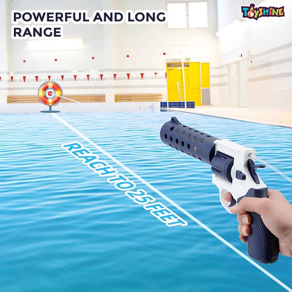 Pistol Shape Automatic Battery Operated Rechargeable Holi Water Gun | Toyshine