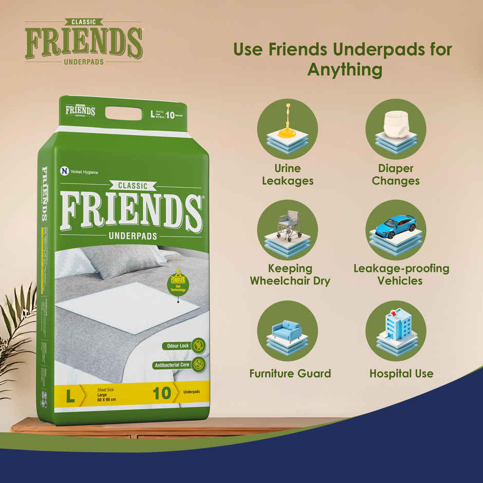 Friends Classic Disposable Underpad Large Size 60x90 cm