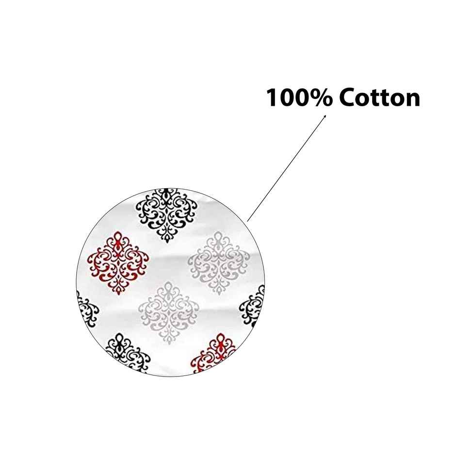 BAY6 100% Cotton 144 TC Single Bedsheet - 90 in X 60 in, Paisley Print