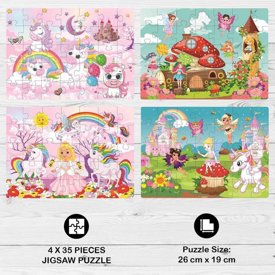 Ratna's 4In1 Unicorn Kingdom Jigsaw