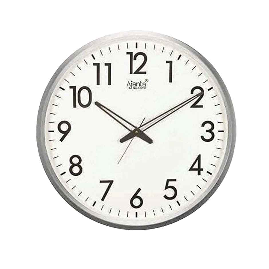 Ajanta Abstract White Quartz Wall Clock (32 x 32 x 3.5cm)