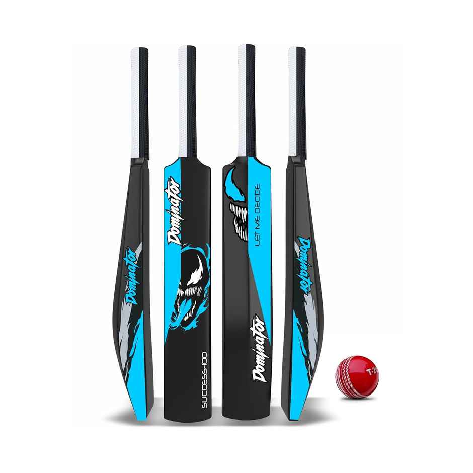 Jaspo Dominator Venom Edition 34 Inch Plastic Cricket Bat With Octopus Grip & Tennis Ball