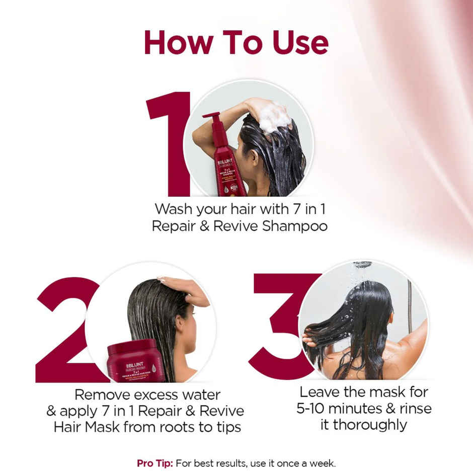 BBlunt 7 In 1 Repair & Revive Hair Mask For Damage Repair