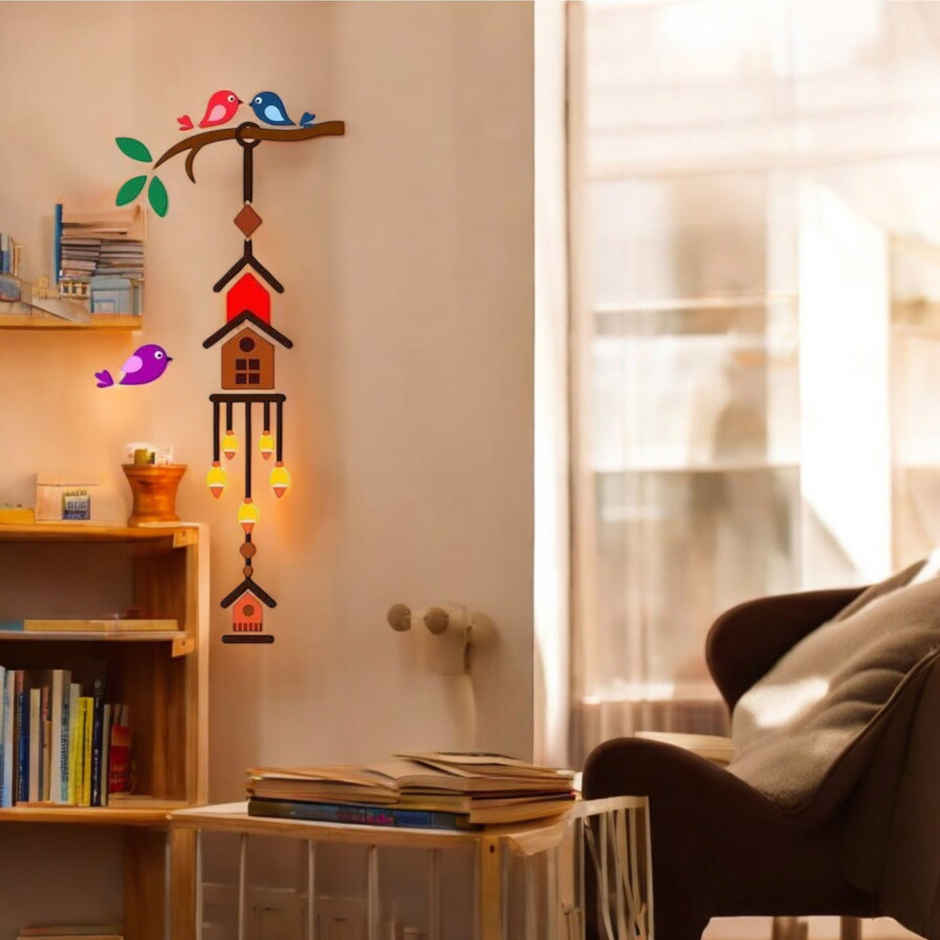 Wollzo 50 cm Birds Cage Removable Sticker