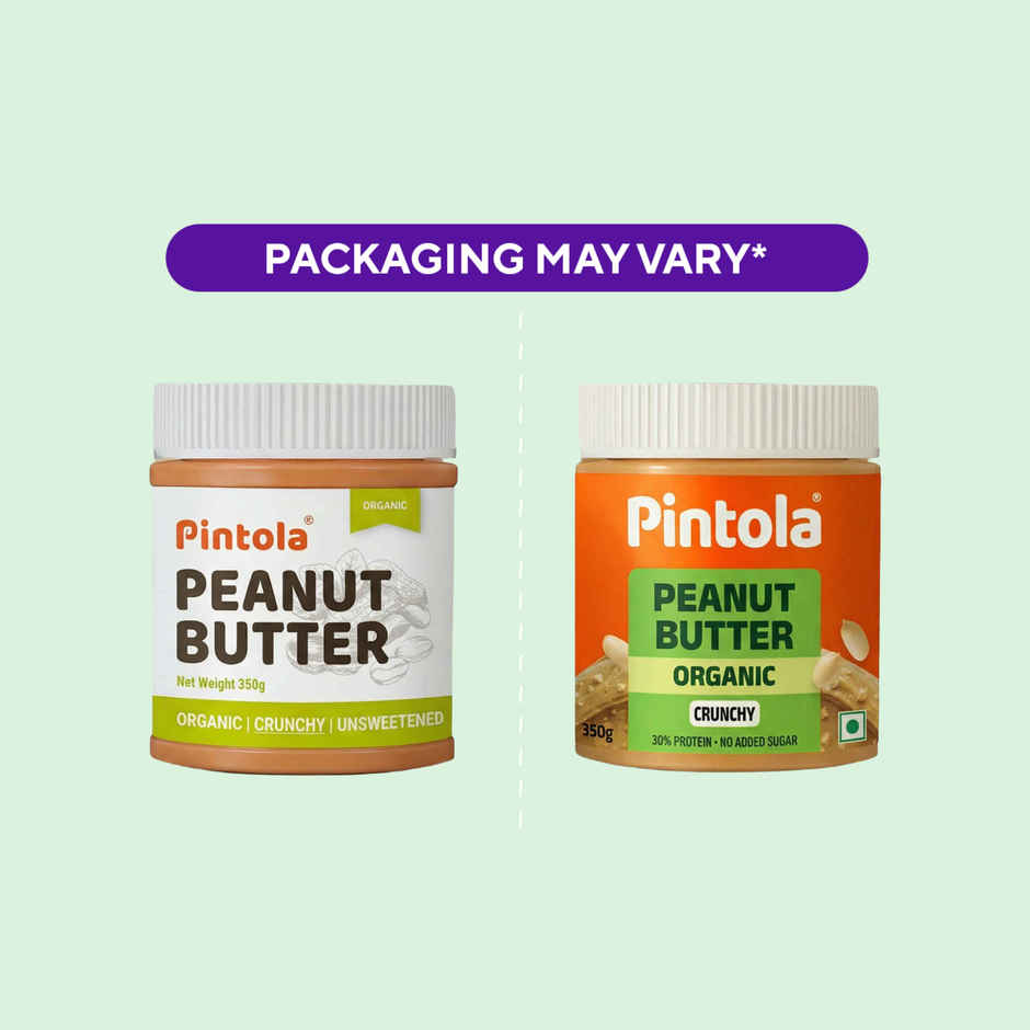 Pintola Organic Unsweetened Peanut Butter Crunchy