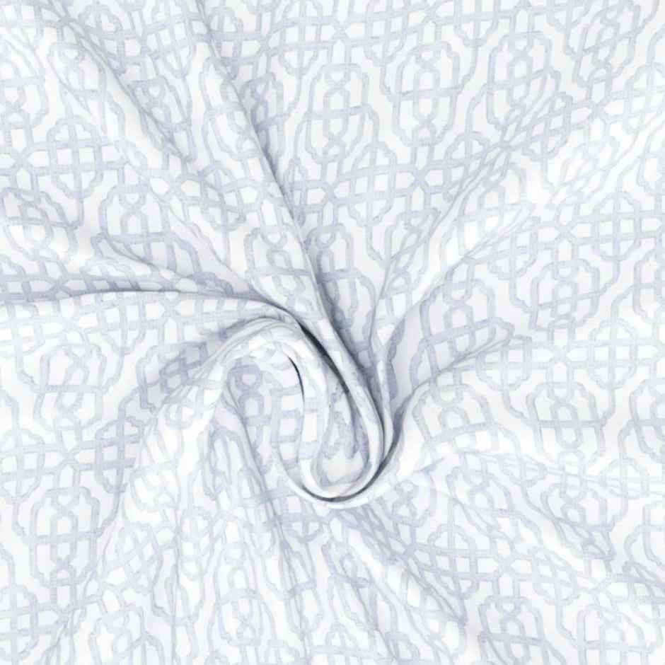 Nautica Designer 100% Satin Cotton Xl King Bedsheet With 2 Pillow Covers | Set of 3 | Powerblue