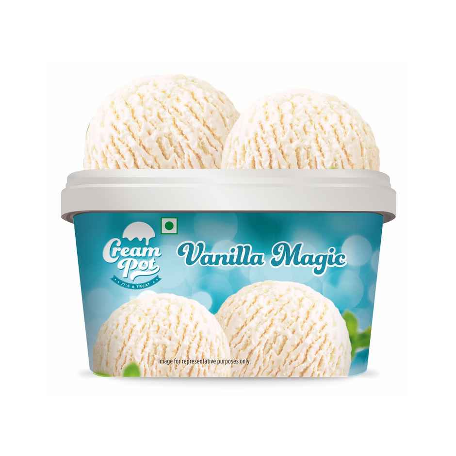 Cream Pot Vanilla(1l) & Gits Gulab Jamun Open & Eat (Tin)(1kg) Combo