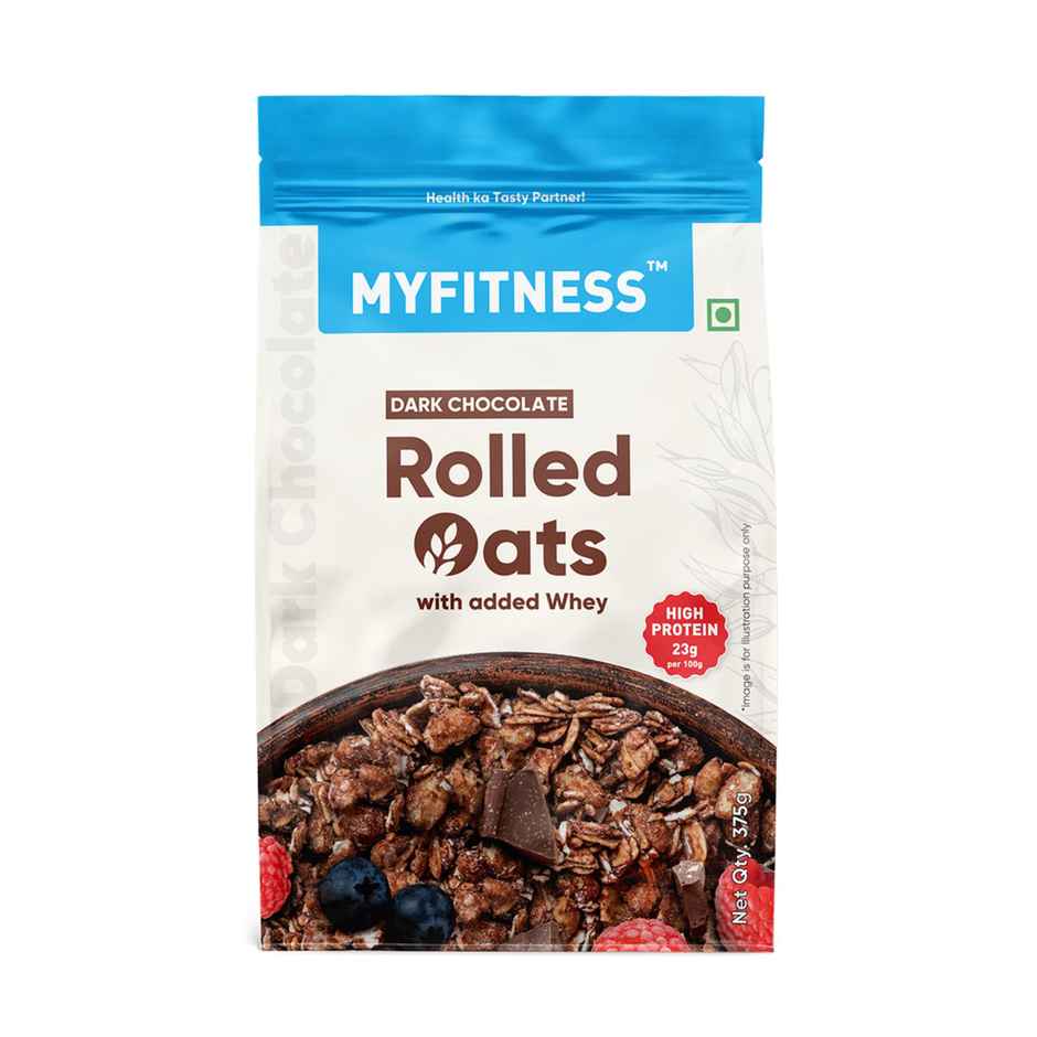 Myfitness Dark Chocolate Oats With Added Whey(375gms) & Myfitness Chocolate Peanut Butter Crunchy(510gms) Combo