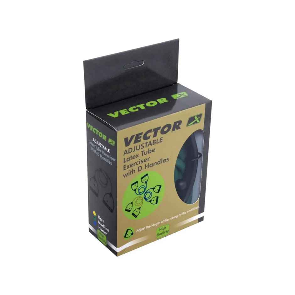 Vector X Jf-1100 Heavy Adjustable Latex D Handles Tube Exerciser | Blue