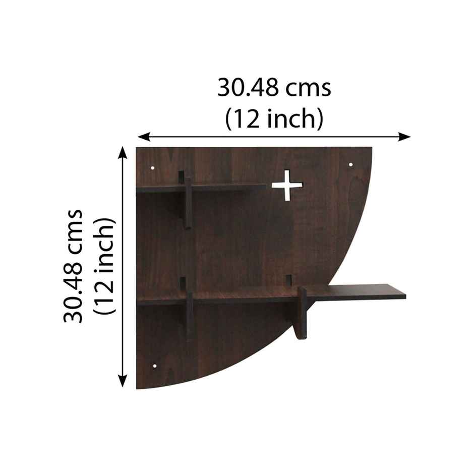 Casacraft by Pepperfry Brown Engineered Wood Round Modular Book Shelf - Set Of 4