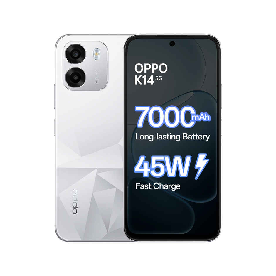 OPPO K14 5G | 6GB RAM, 128GB Storage | Prism White