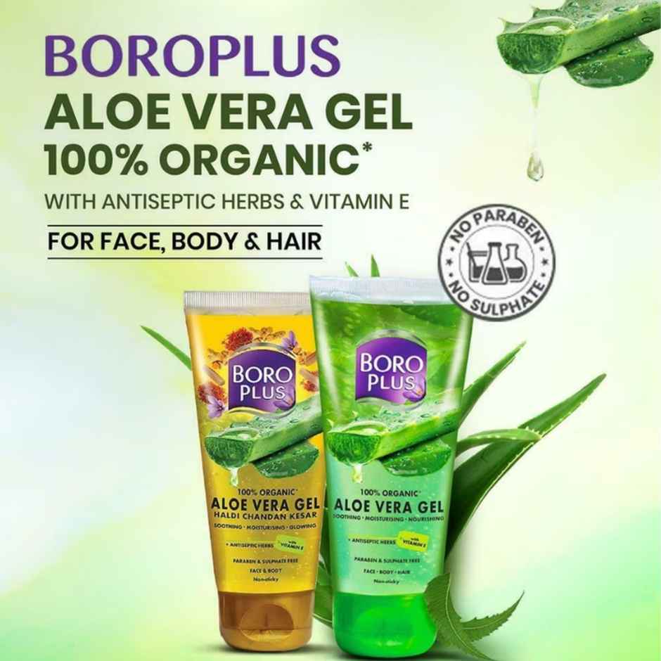 BoroPlus 100% Organic Aloe Vera Gel