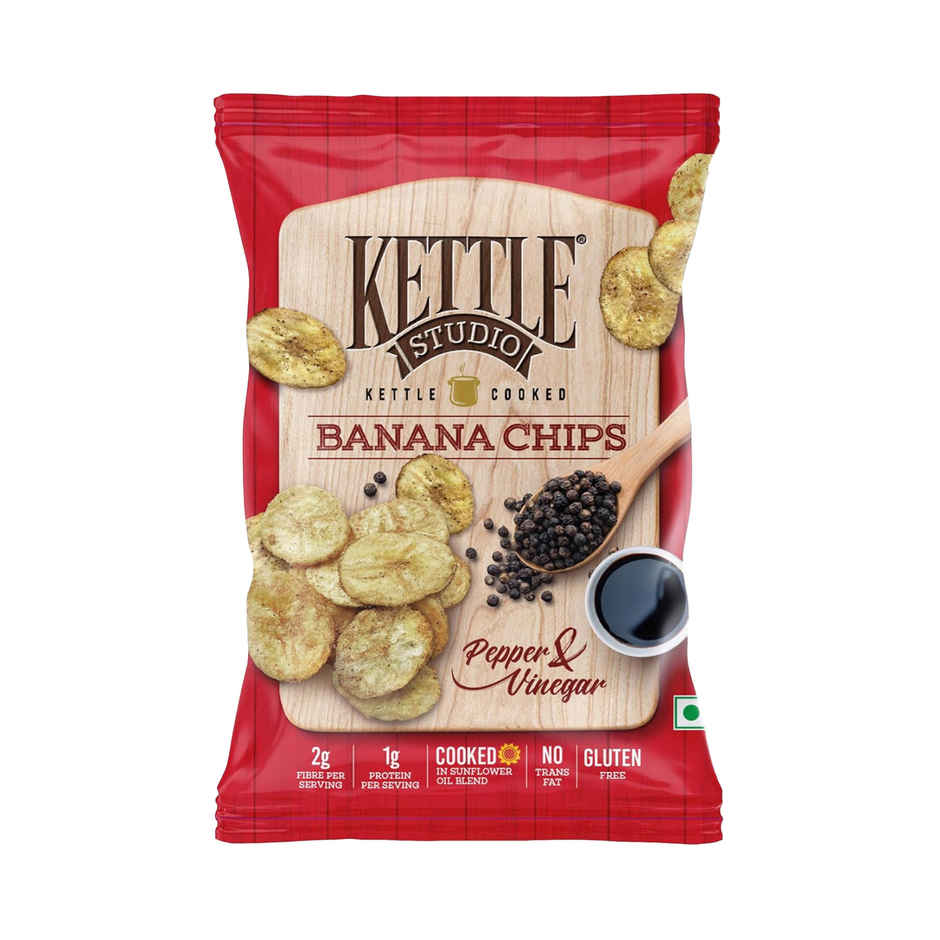 Kettle Studio Banana Chips Pepper & Vinegar 