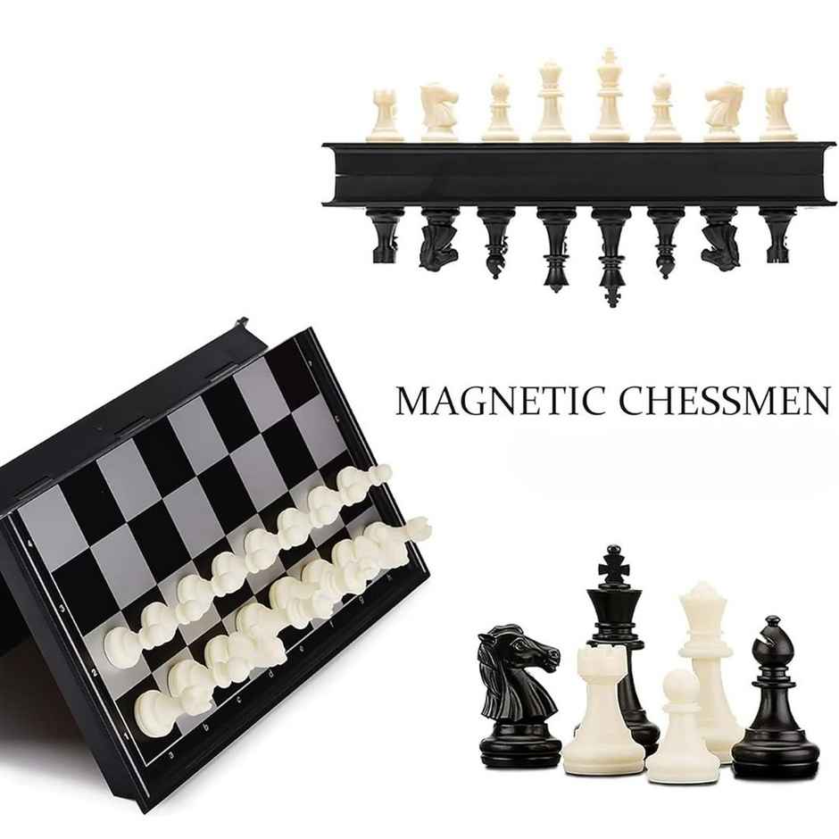 Fablue 10 X 10 inch Magnetic Chess Board Game - Foldable Magnetic Chess Game for Kids and Adults