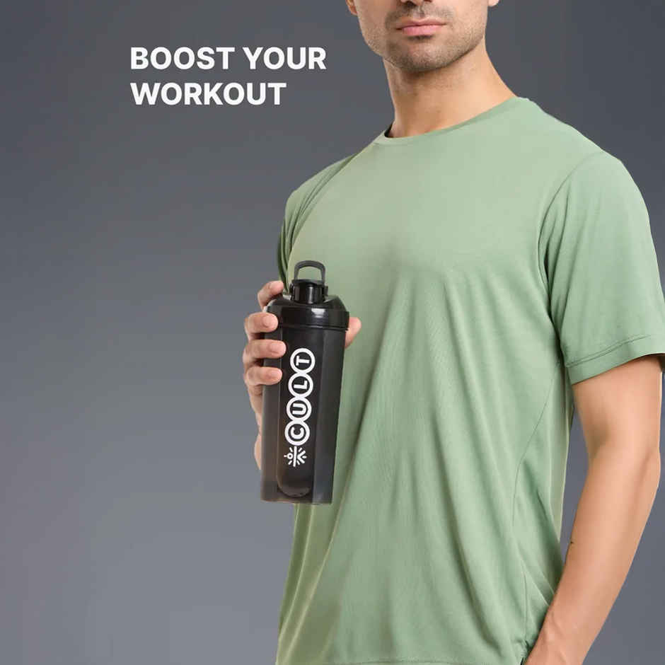 Cult Gym Shaker Bottle | 700 ml | Black