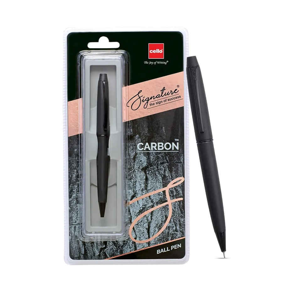 Cello Signature Carbon Ball Pen Blue 1 pc