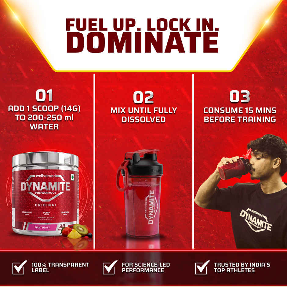 Dynamite Pre-Workout (30 Servings) Fruit Blast