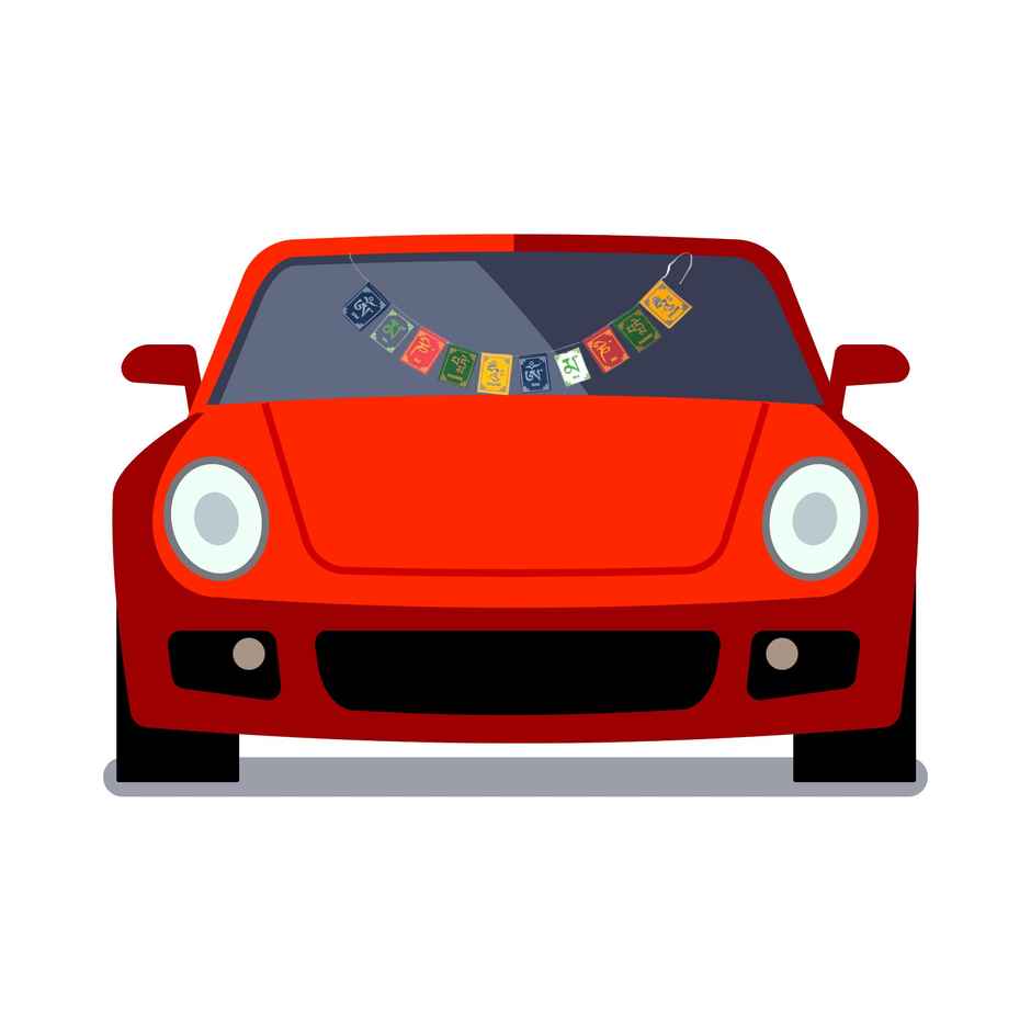 TiyuTrendzz Tibetan Buddhist Prayer Flags for Motorbike/Bike and Cycle | Small