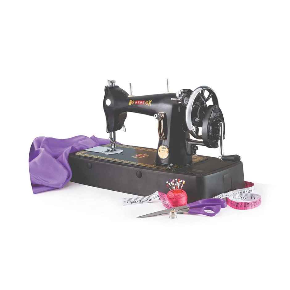 Usha Sewing Machine Umang Composite (Plastic Base Cover, Suitable For All Fabrics, Black)
