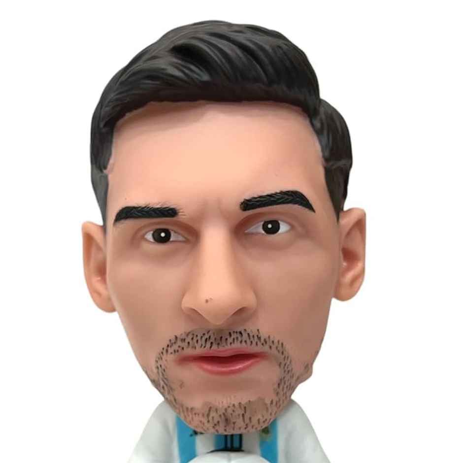 RideRevamp Lionel Messi Bobblehead | Polystone Football Figurine 10.2cm (Argentina Jersey)