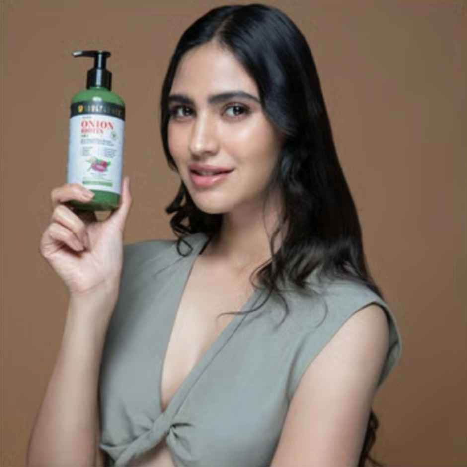 Soulflower Onion Biotin Shampoo with Aloevera & Plant Keratin 