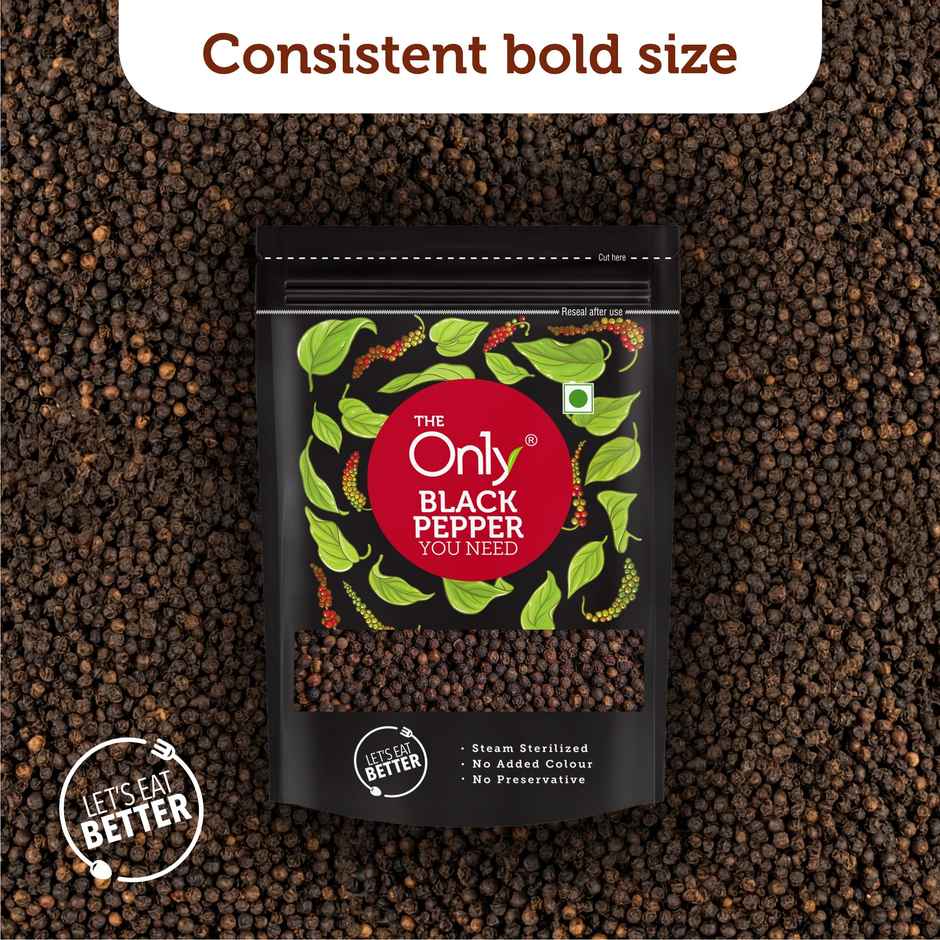 On1y Whole Black Pepper Kali Mirch Sabut