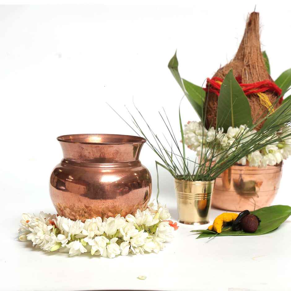 Copper Kalash for Pooja | 300 ml | Svasti