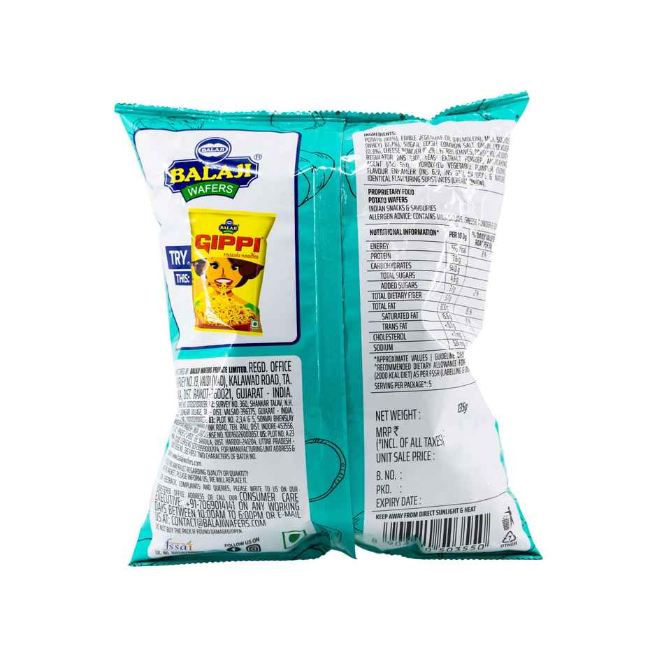 Balaji Cream & Onion Wafers