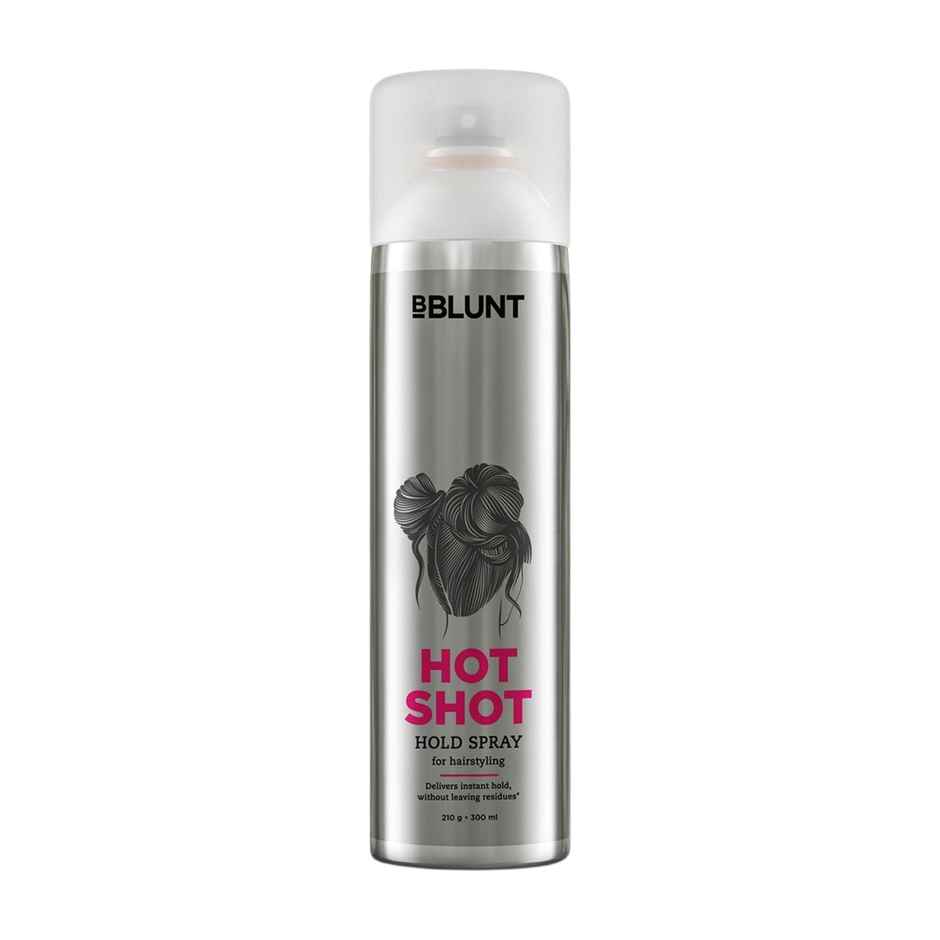 BBLUNT Hotshot Hold Spray Delivers Instant & Firm Hold