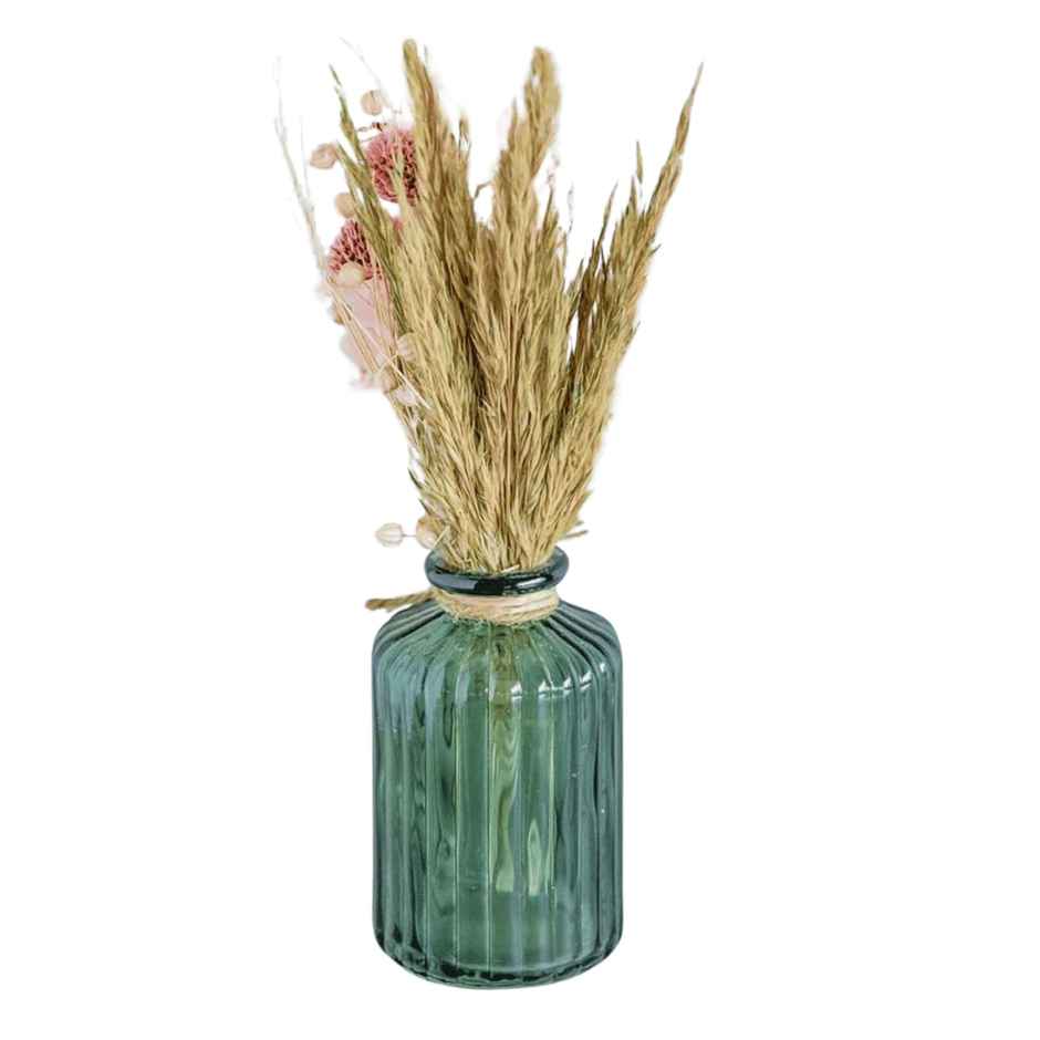 The Wishing Chair Wildflowers Natural Dried Flowers Bouquet In Glass Jar - 17834