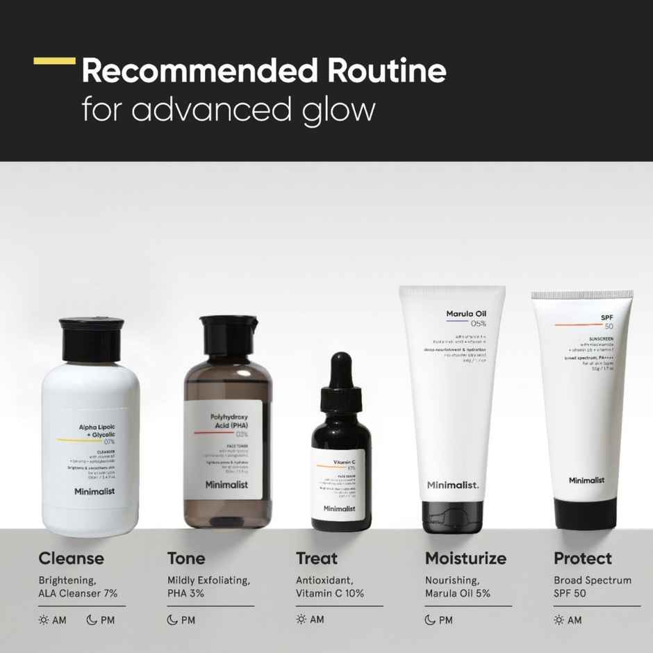 Minimalist 7% ALA + Glycolic Brightening Cleanser Face Wash