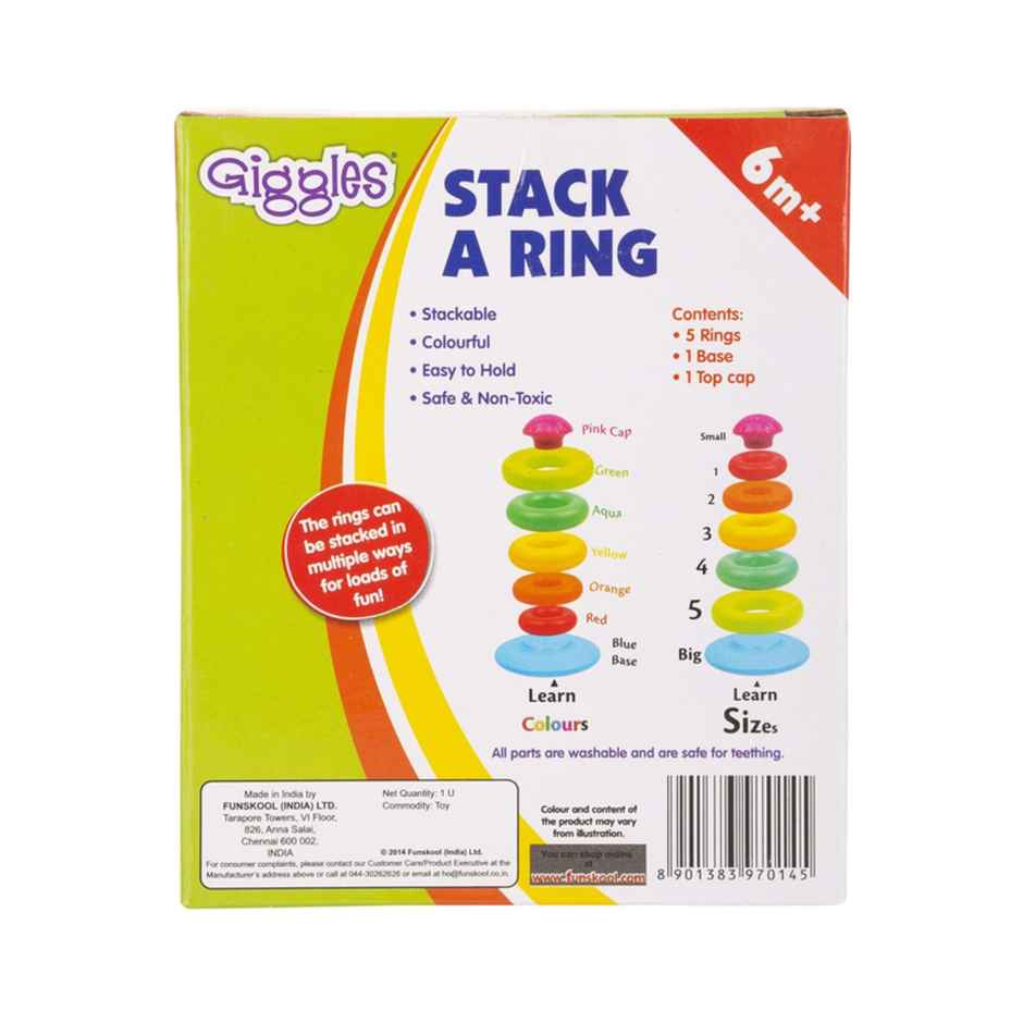 Funskool Giggles Stack A Ring - Classic Educational Toy for Kids