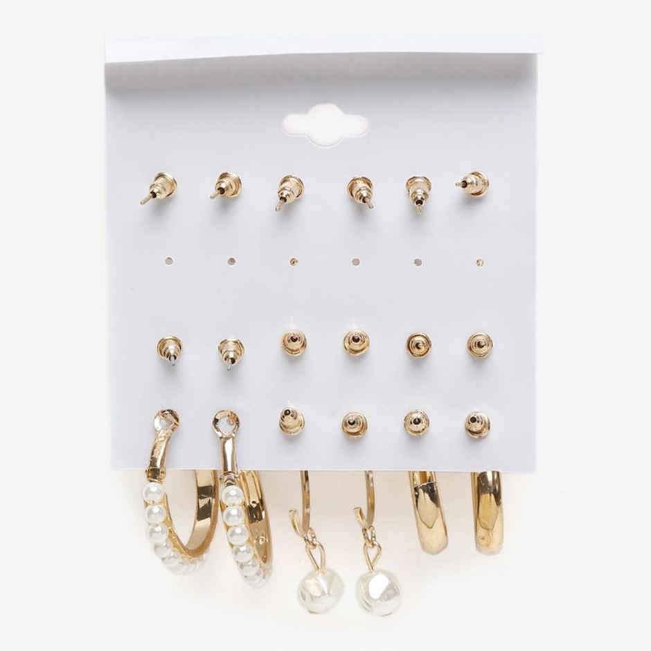 YouBella Jewellery Celebrity Inspired Gold Plated Earrings Combo for Girls and Women (YBEAR - 32901)